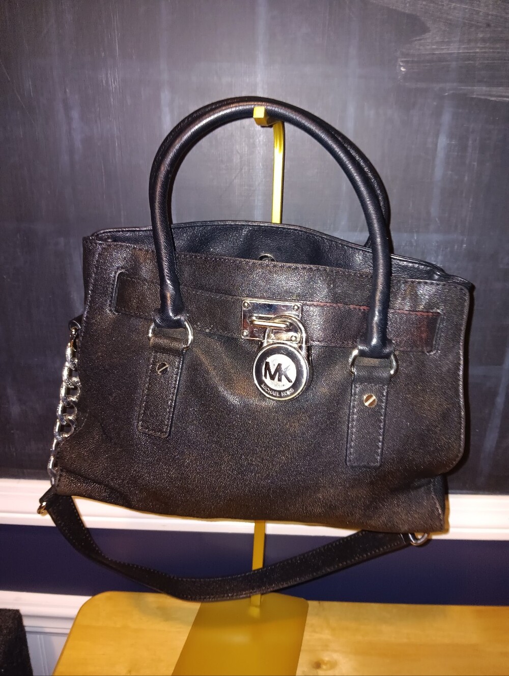 Michael Kors Leather Lock Shoulder Bag